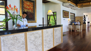 Elegant Cherating hotel lobby