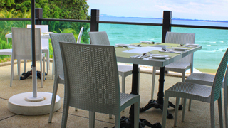 Dining at premium hotel in Cherating