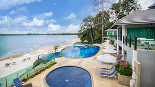Luxury poolside hotel in Cherating