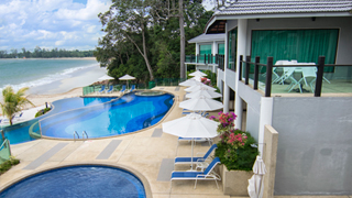 Luxury poolside hotel in Cherating