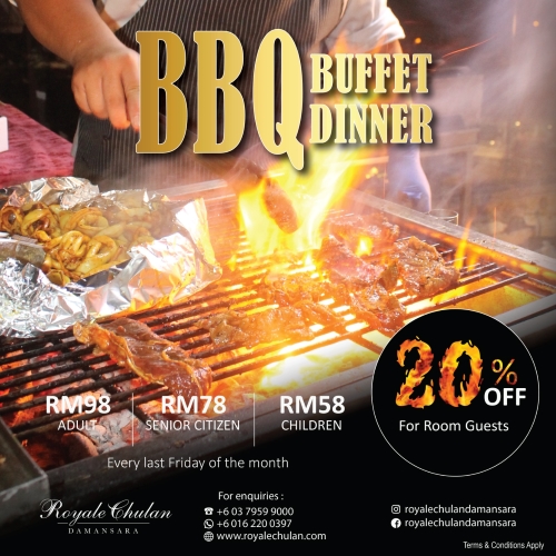 Monthly BBQ buffet dinner in Petaling Jaya