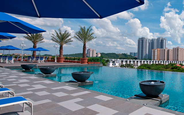 Outdoor swimming pool at Royale Chulan Damansara
