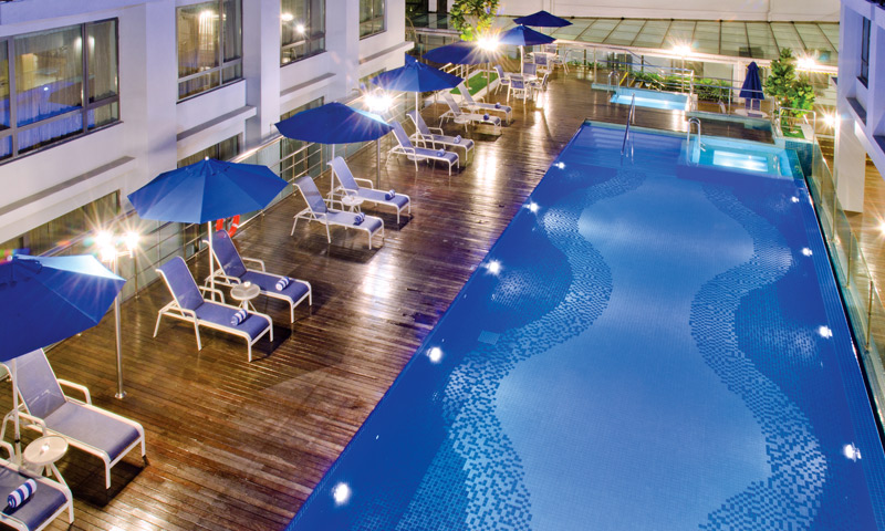Outdoor swimming pool at Royale Chulan Penang