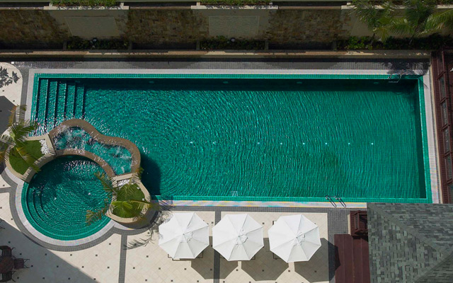 Outdoor swimming pool at Royale Chulan The Curve